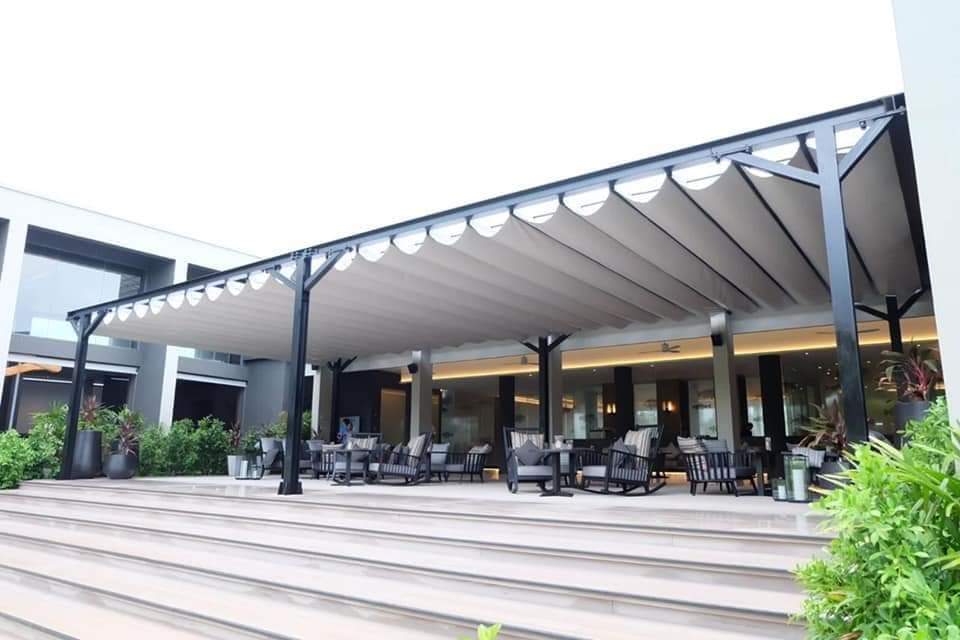 mái che bạt lượn sóng