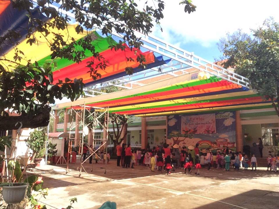 mái che di động trường học