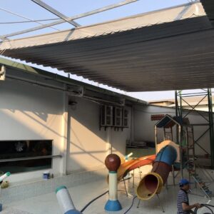 Mái xếp trường mần non