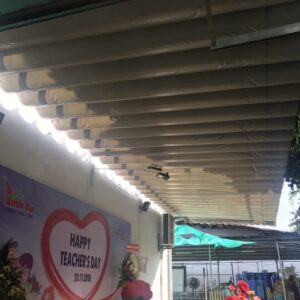 Mái xếp di động trường học
