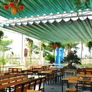 báo giá mái che bạt xếp