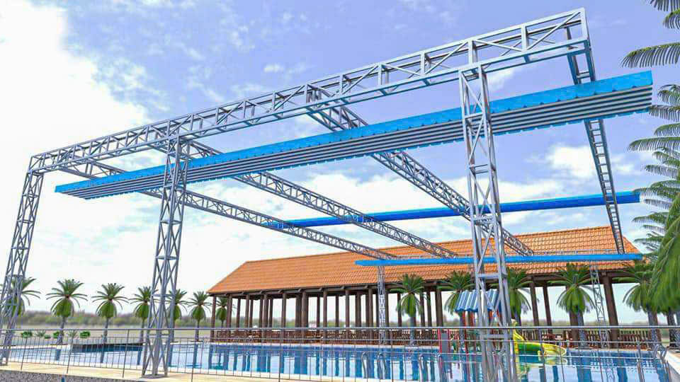 khung keo mái xếp bạt hòa phát